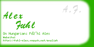 alex fuhl business card